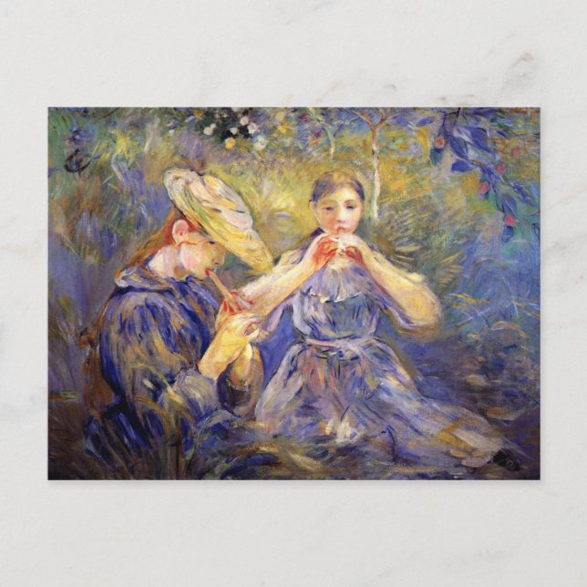 Små flamländska spelare av Berthe Morisot Vykort (Framsida)