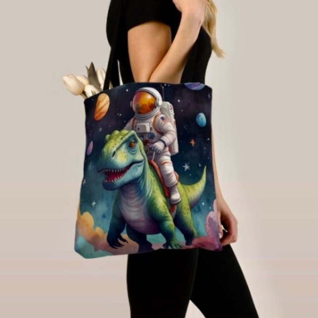 Små flergöade utomjordingar i rymden tygkasse (Tote Bag — 100% polyester, black laminated lining 100% cotton web hand. Made in the USA.
)