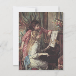 Små flickor vid pianot av Pierre Renoir