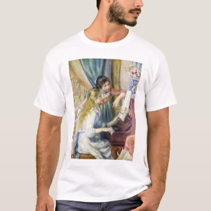 Små flickor vid pianot av Pierre Renoir T-shirt
