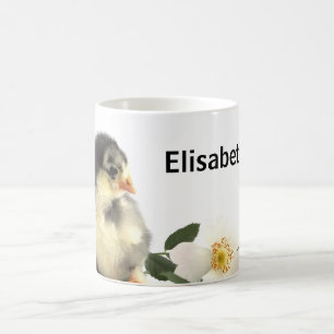 Små fluffkycklingar (sötkaffe baby) mugg