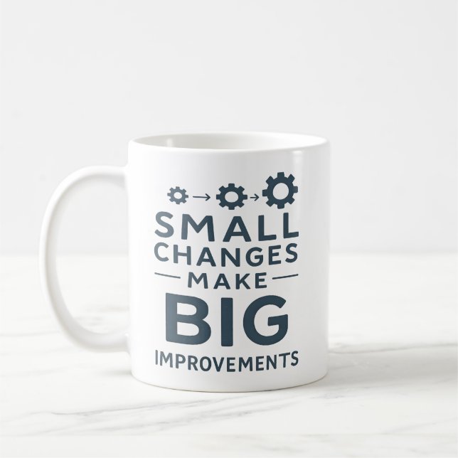 Små förändringar ger stora förbättringar Kaizenkul Kaffemugg (Vänster)
