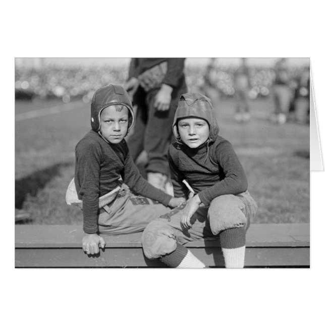 Små fotbollsspelare, 1925 hälsningskort (Framsidan Horizontal)