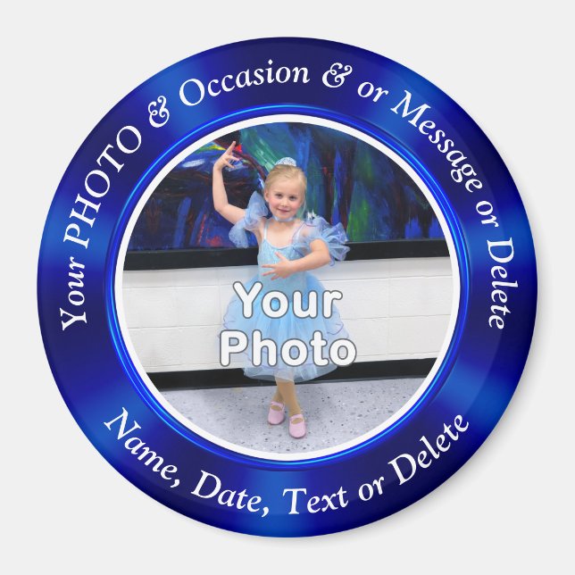 Små FOTO-magneter för Fridge, PERSONLIG Magnet (Framsidan)