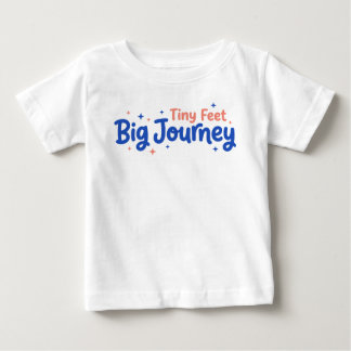 Små fötter stor resa t shirt