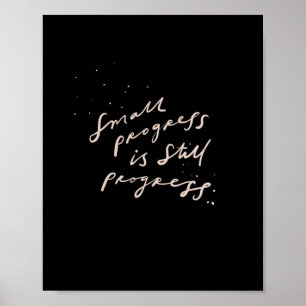 Små framsteg är fortfarande framsteg - positiv cit poster