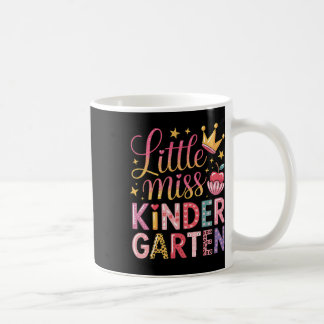 Små Fröken Förskolebarn Tillbaka Till Skolan Kaffemugg
