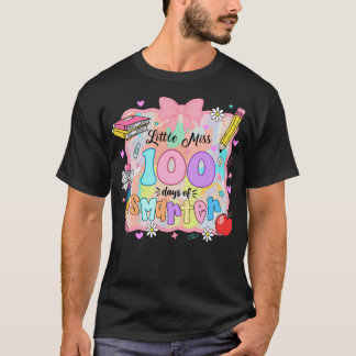 Små Fröknar 100 Dagar Smartare Tjej Kids T Shirt