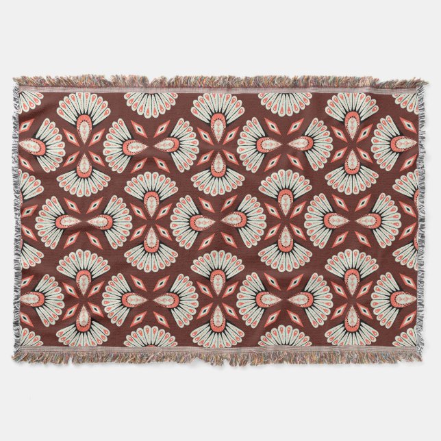 Små geometriska motiv: Dekoration Textile Mönster Filt (Framsidan)