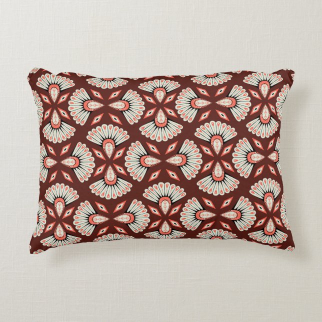 Små geometriska motiv: Dekoration Textile Mönster Prydnadskudde (Framsidan)