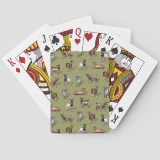 Små getter på Grönten - Goat Herd Mönster Casinokort