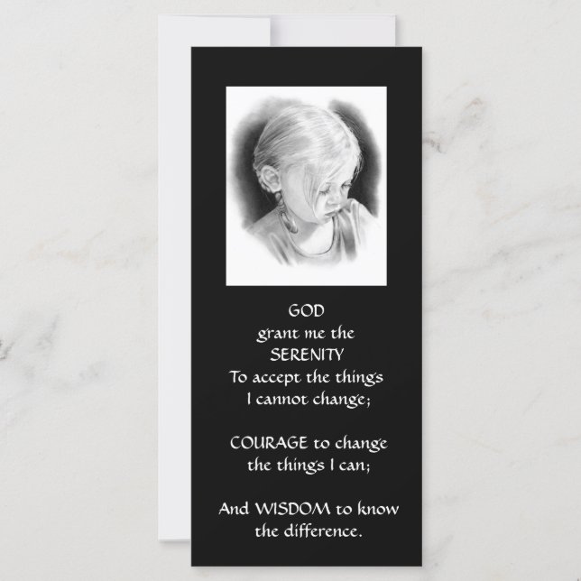SMÅ GIRL: PENCIL ART: SERENITY PRAYER (Framsida)