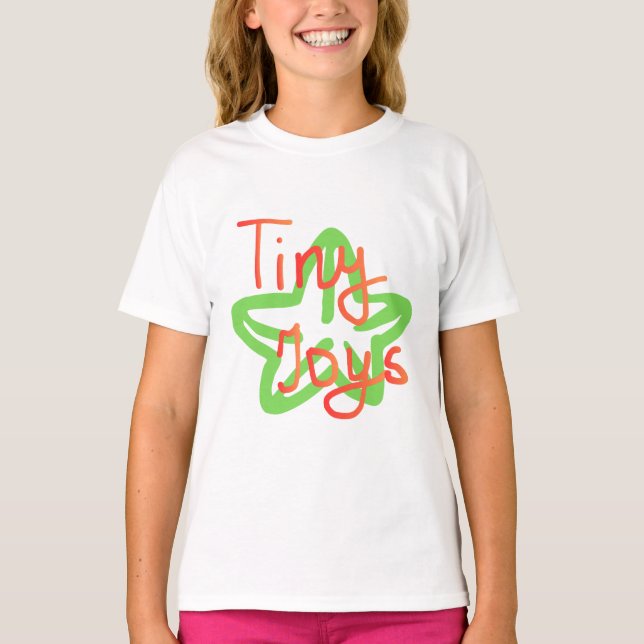 Små Glädjeämnen | Handritad design T Shirt (Framsida)