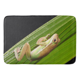 Små grodor på Löv Badrumsmatta