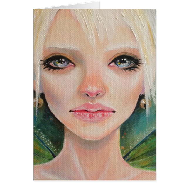 Små gröntar hälsningskort (Framsidan)