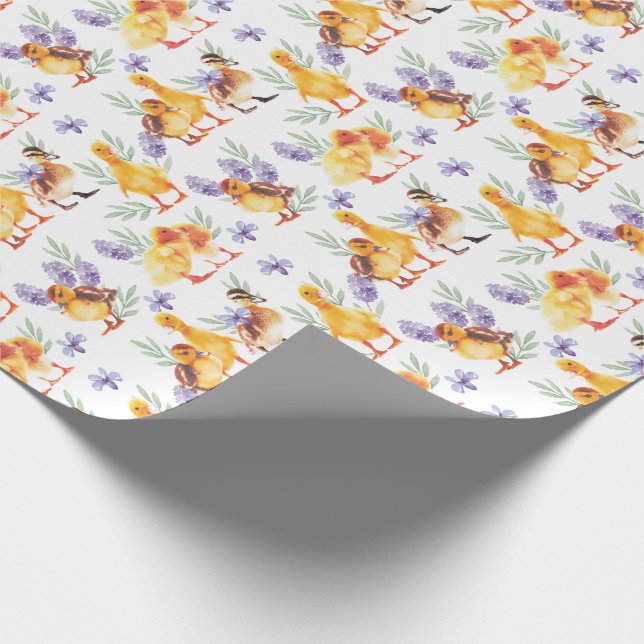 Små gula ankungar presentpapper (Hörn)
