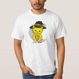 Små gula katt häxa t-shirts