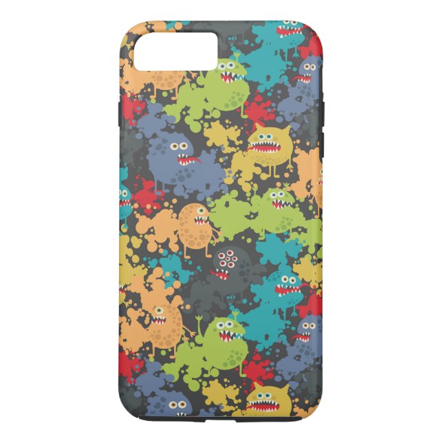 Små, gulliga monster Case-Mate iPhone skal (Baksida)