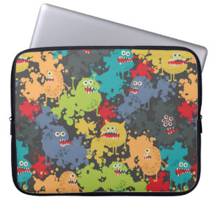 Små, gulliga monster laptop fodral