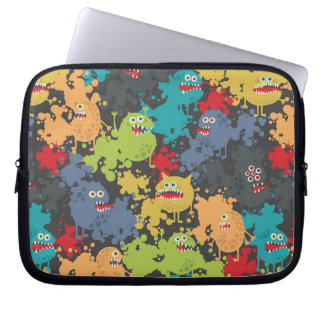 Små, gulliga monster laptop fodral