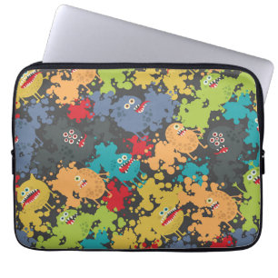 Små, gulliga monster laptop fodral