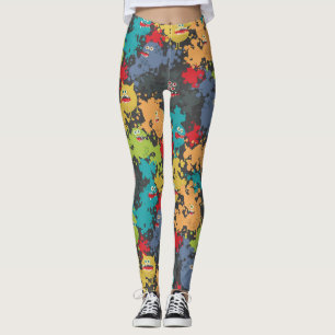 Små, gulliga monster leggings