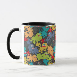 Små, gulliga monster mugg