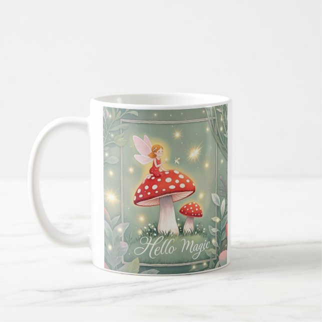 Små hålor på svamp- och åglingsglaset kaffemugg (Vänster)