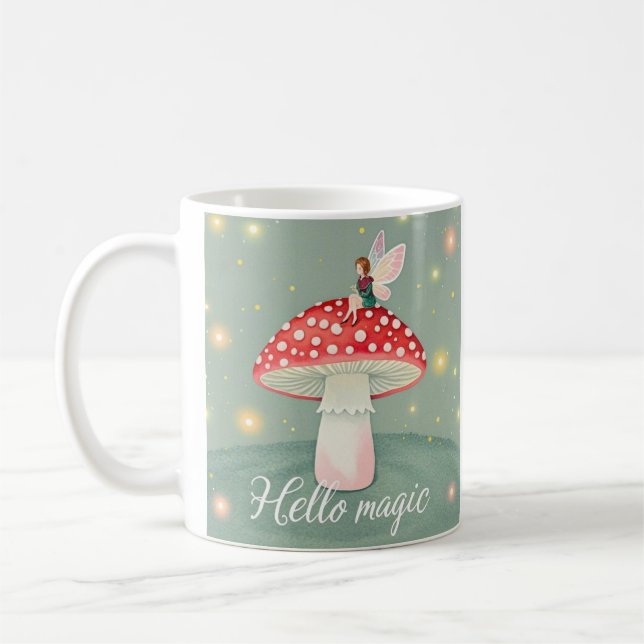 Små hålor på svamp- och åglingsglaset kaffemugg (Vänster)