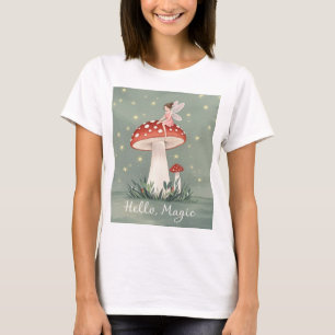 Små hålor på svamp- och åglingsglaset t shirt