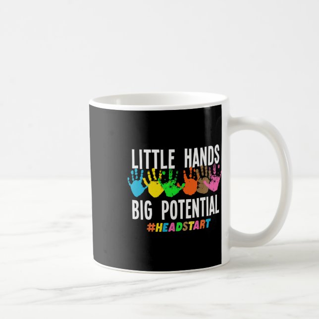 Små händer stor potential Headstart-lärare  Kaffemugg (Höger)