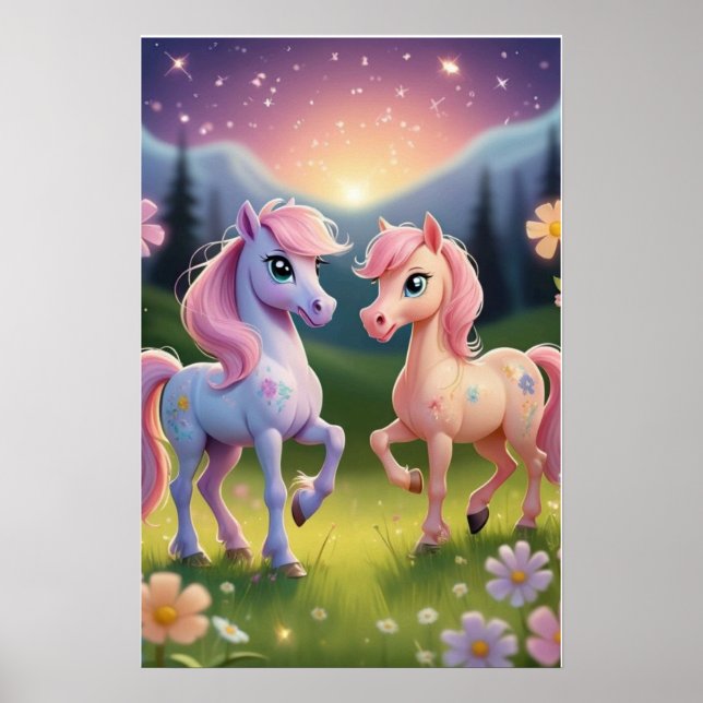 Små hästar poster (Framsidan)