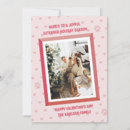 Små hjärtan mönster julkort