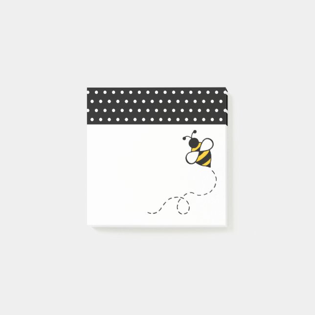 Små Honey Bee Post It Notes Present Post-it Block (Framsida)