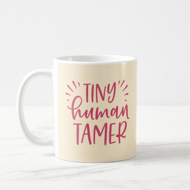 Små humana tamer-nyfikna kaffe Mugg för Mamma (Vänster)