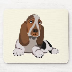 Små Hund-musmator - Färg - Text Musmatta