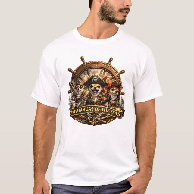 Små Hundar. Möt Chihuahuan från haven T Shirt (Framsida)