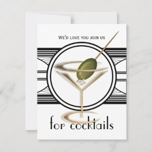 Små inbjudningar till Cocktail Party