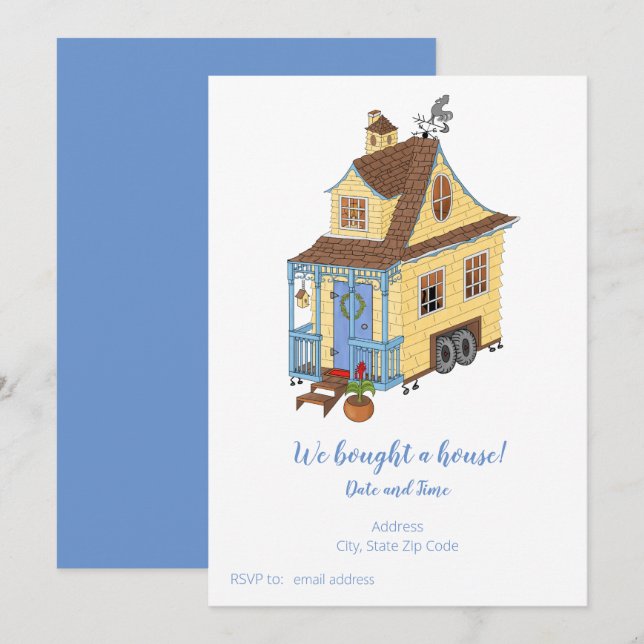 Små inbjudningar till hemmet (Fram/baksida)