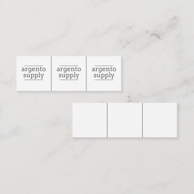 Små judiska Märkre - Anpassa med din Logotyp Mini Visitkort (Fram/baksida)