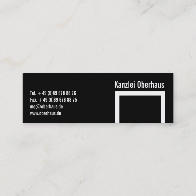 Små jurister på rad Businesscards Mini Visitkort (Framsida)