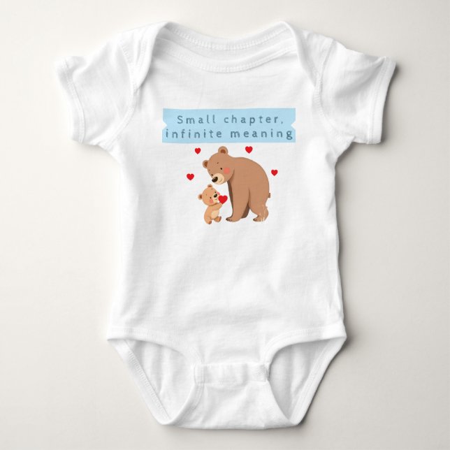 Små kapitel, oändlig betydelse barnkläder t shirt (Framsida)