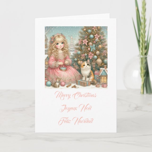 Små katter, God jul Inbjudan (Framsida)