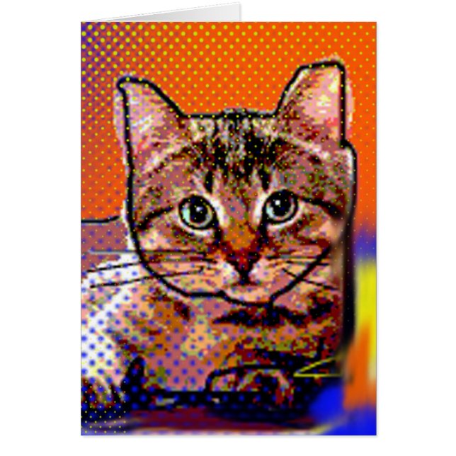 små katter hälsningskort (Framsidan)