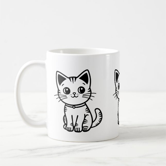 Små katter kaffemugg (Vänster)