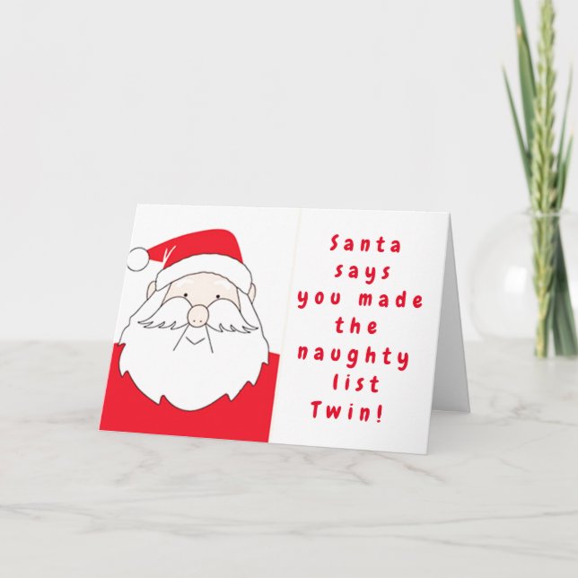 **SMÅ KOLLUMPER FÖR MITT TWIN** HELGKORT (Framsida)