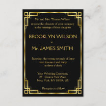 Små konsthandlingar till svart och Guld-bröllop