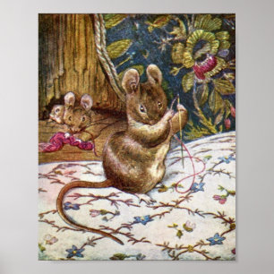 Små kritiker Barns illustration av Bok Poster