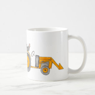 Små Kubota och hönor Kaffemugg