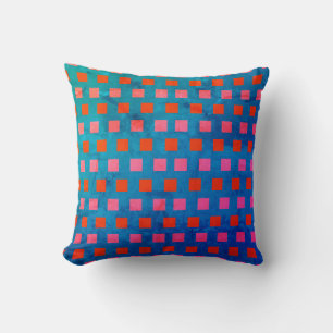 Små kvadrater Geometric Mönster Kudde